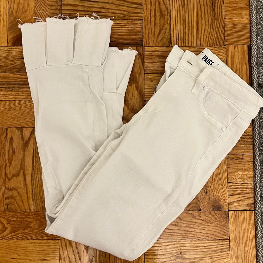 Paige peplum bottom jeans